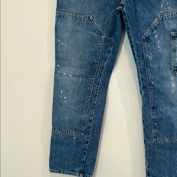 FRAME LE Pixie Slouch Straight Leg Carpenter Jeans Blue Denim women’s size 27 - Picture 5 of 6